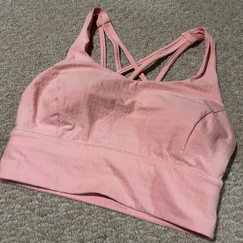 Lululemon Longline Pink Sports Bra